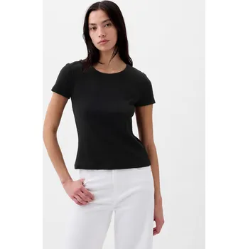 Dámská móda GAP Žebrované tričko - Dámské GAP černá 2653918