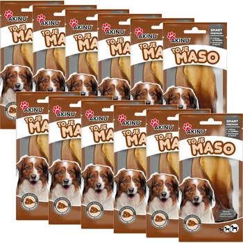 Pamlsek pro psa Akinu Ucho vodního buvola se záuškem pamlsek pro psy 12 ks