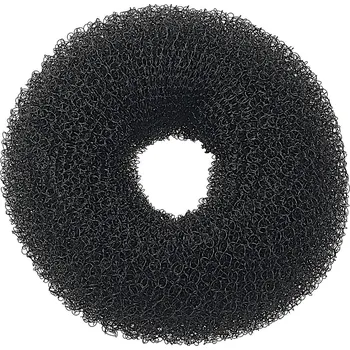 Kulatá výplň do drdolu Sibel - černá, 8 cm (9503012)