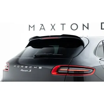 Tuning Prodloužení spoileru Porsche Macan Mk1 černý lesklý plast