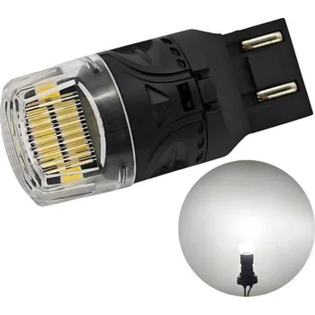 Autožárovka lED žárovka W21/5W, 7443 12V CANBUS 1800lm bílá motoLEDy 1311