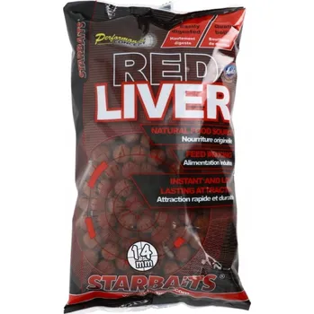 Boilies Starbaits Proteinové kuličky Red Liver 14 mm 1 kg