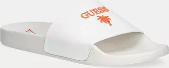 Pánské pantofle Pantofle Guess SLIDES PALMA pánské, bílá barva, F5GZ05 BB00F F5GZ05.BB00F.G011, EUR 43