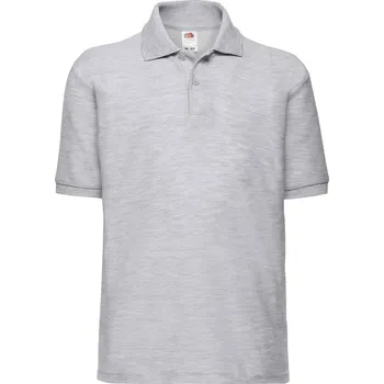 Chlapecké tričko Dětské tričko 65/35 Polo 634170 65/35 170g/180g Fruit of the Loom šedá 2467421