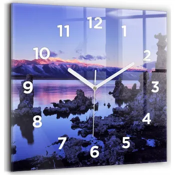 Hodiny Nástěnné hodiny Wallfluent fialové 30 cm