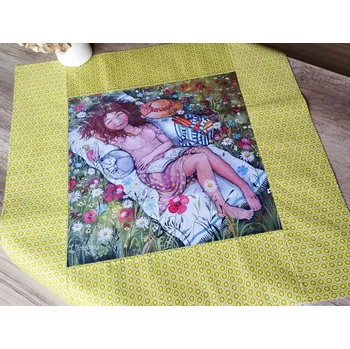 ubrus Jarní středový ubrus Na louce 64 x 64 cm