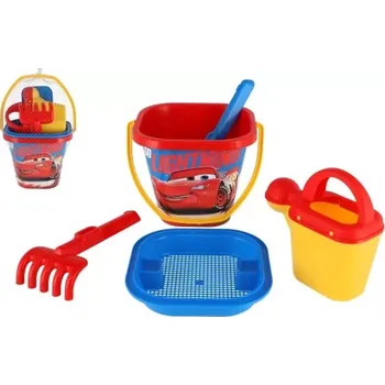 Hračka na písek Sada na písek AUTA 5 dílů v síťce Wader