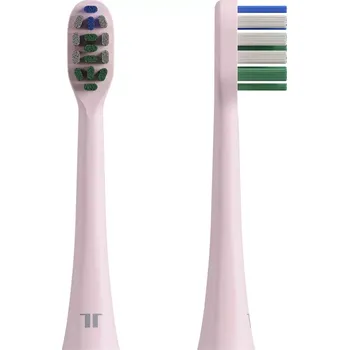 Zubní kartáček TESLA Toothbrush TS400 Brush Heads Pink - 4x náhradní hlavice pro sonický zubní kartáček