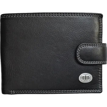 Peněženka DD D185-01 pánská kožená peněženka černá