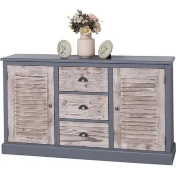 Komoda Kombinovaná komoda Damiano 569 - šedá, hnědá