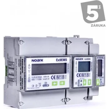Smart Elektroměr 3P/ 4M / 100 A, ModBus-komunikace, 2-tarifní, LCD displej / Nepřímé měření