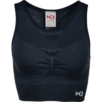 Podprsenka Dámská sportovní podprsenka KARI TRAA NESS L-XL Tmavě modrá, Bílá