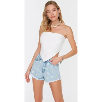 Dámské kraťasy Dámské kraťasy Trendyol Trendyol šedá 1842053