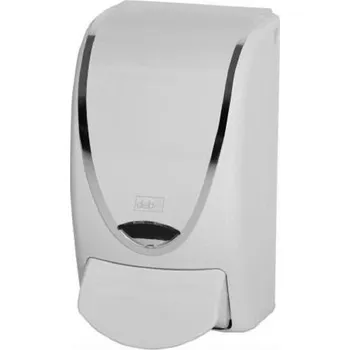 Dávkovač mýdla Dávkovač pěny DEB foamer 1l Proline chrom pásek bílý