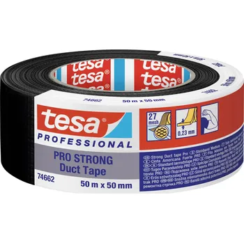 Izolační páska tesa Duct Tape Pro-Strong 66462-00002-00 instalatérská izolační páska černá (d x š) 50 m x 50 mm 1 ks