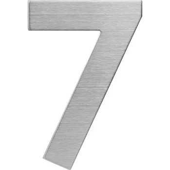 Domovní číslo Nerezové číslo RN.120L.7.N v plochém „2D“ provedení, nerez
