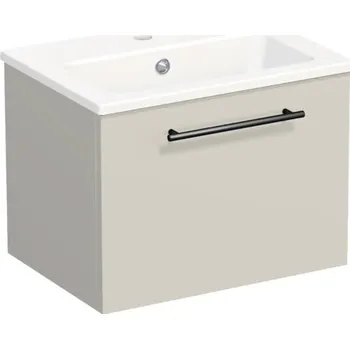 Koupelnový nábytek Koupelnová skříňka s umyvadlem Intedoor TRENTA 50 cm kašmírová lesklá TRE MINI 50 1Z B A3026