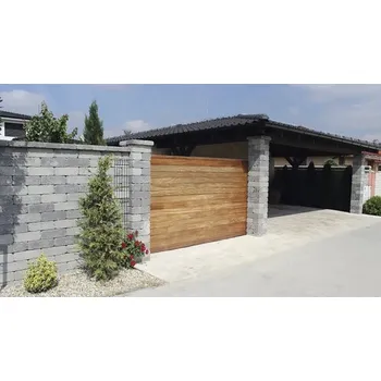 Plot Betonový plot Castello, základní kámen 40 x 20 x 14 cm, šedý