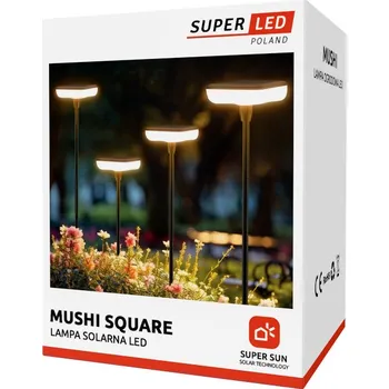 Venkovní osvětlení 4x Solární lampa LED zapichovací zahradní Houbičky Světelné solární LED