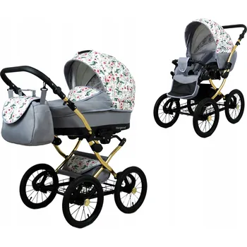 Kočárek Dětský kočárek 2v1 s korbičkou a sporťákem BabyLux Margaret