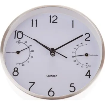 Hodiny Hodiny na chodbu 15 cm hliník