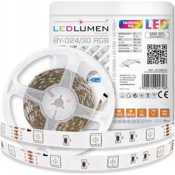 LED osvětlení LED pásek 12V 150 SMD5050 5m RGB Barevný LEDLUMEN