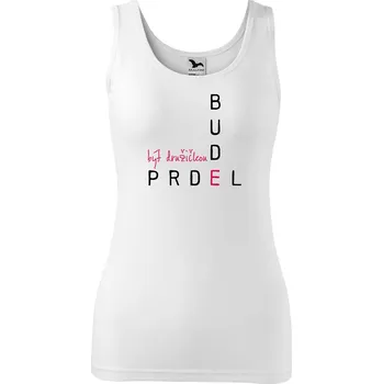 Dámské tílko s potiskem - Být družičkou Velikost: 2XL, Barva: Bílá