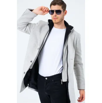 Pánský kabát dewberry dewberry černá | šedá 2189496