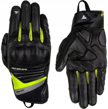 Moto rukavice Motocyklové rukavice Shima RUSH, žlutá fluo, velikost 3XL