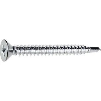 Šroub Šroub samovrtný 6,3x50 PH, zapuštěná hlava, zinek bílý, 200ks