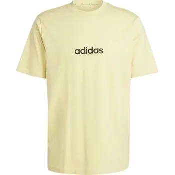 Pánské triko adidas ESSENTIALS LINEAR SINGLE JERSEY 2XL Žlutá, Černá