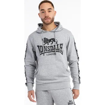 Pánské oblečení Lonsdale Men's hooded sweatshirt regular fit Lonsdale šedá 2521228