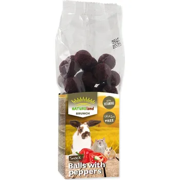 Krmivo pro hlodavce Pochoutka Nature Land Brunch paprikové kuličky 150g