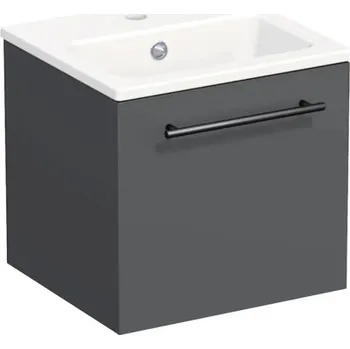 Koupelnový nábytek Koupelnová skříňka s umyvadlem Intedoor TRENTA 40 cm antracit matný TRE MINI 40 1Z B A3396