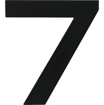 Domovní číslo Nerezové číslo RN.150L.7.CE v plochém „2D“ provedení, černá matná