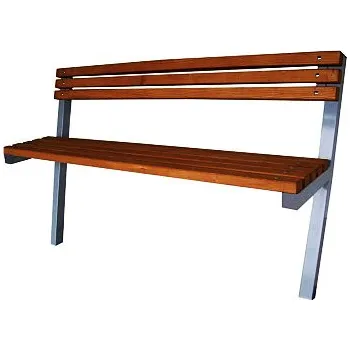 Zahradní lavice Venkovní lavička k zabetonování ZEUS 195 cm
