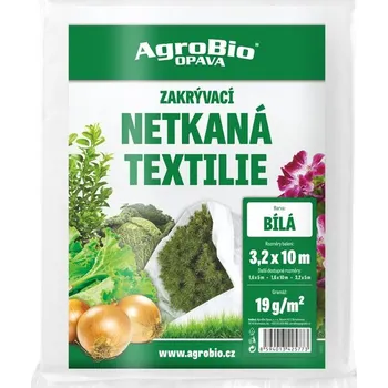 Geotextilie AgroBioOpava Netkaná textilie bílá (19 g/m2) Průměr: 1,6 x 5m
