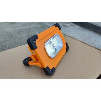 Stojací lampa Solární lampa LED 10W s powerbankou 10000mAh, přenosný solární halogen, USB, 6000K