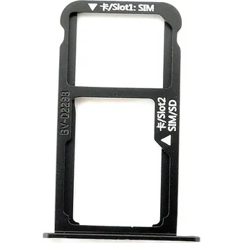 Držák SIM microSD Huawei Mate 9 Porsche Black černý originál kvalita