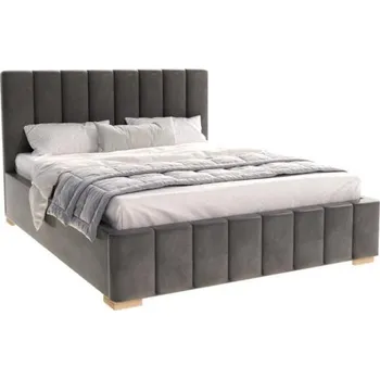 Postel Čalouněná postel AUSTIN 140x200 cm Grafit Trinity s úložným prostorem kovový rošt