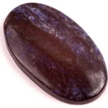 Korálek Kabošon Blue Dumotorite quartz č.4012 (44x26x6mm)