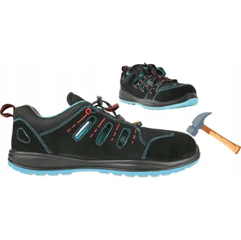 Pracovní obuv LEHKÉ sandály PRACOVNÍ polobotky BOZP s ocelovou špičkou PRODYŠNÉ ESD S1 44