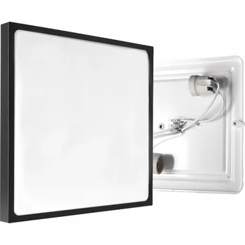 Stropní svítidlo stropní svítidlo 2x E27, čtverec , černé