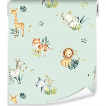 Fototapeta FLIZELINOVÁ TAPETA DO DĚTSKÉHO POKOJE ZVÍŘÁTKA PRO DĚTI