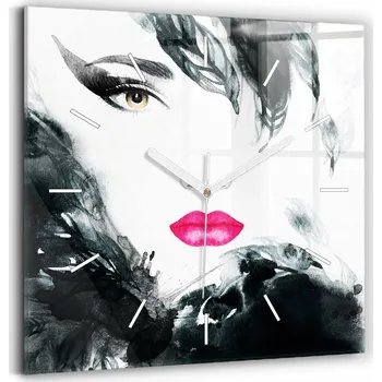 Hodiny Nástěnné hodiny Wallfluent černé 30 cm