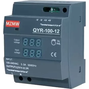 Anténní zesilovač Zdroj MZMW QYR-100-12, 12V=/7,1A spínaný na DIN lištu