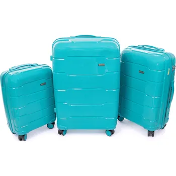 RGL HU357 Cestovní skořepinový kufr, tyrkysový Velikost: 77x51x28 cm