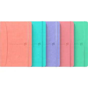 Sešit Školní sešit A5, 80 listů, linkovaný, pastelové barvy, mix 5 ks