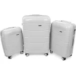 RGL HU357 Cestovní skořepinový kufr, šedý Velikost: 65x43x25 cm