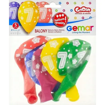 Balónek Ozdoby na NAROZENINY Balónky K NAROZENINÁM Prémiové Balónky Helium Potisk 7 5 Kusů